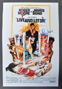 ROGER MOORE - JAMES BOND 007 - SIGNED 12X8
