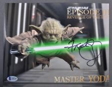 STAR WARS - FRANK OZ - YODA - AUTOGRAPHED 8X10