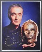 STAR WARS - ANTHONY DANIELS - C3PO AUTOGRAPHED PHOTOGRAPH
