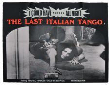 THE LAST ITALIAN TANGO - ORIGINAL SIGNED BRITISH Q
