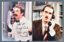 JOHN CLEESE & ANDREW SACHS - FAWLTY TOWERS - SIGNE