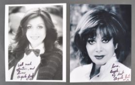 ANGELA GRANT COLLECTION - TWO SIGNED PHOTOGRAPHS