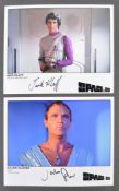 SPACE 1999 - TWO AUTOGRAPHED 8X10