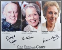 ONE FOOT IN THE GRAVE - MULTI-SIGNED CAST PHOTOGRA