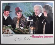 HAMMER HORROR - GEORGE COLE - VAMPIRE LOVERS SIGNED PHOTO