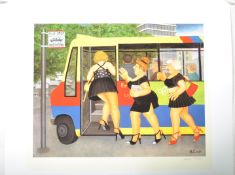 BERYL COOK BUS STOP SIGNED PRINT