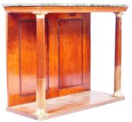 19TH CENTURY ENGLISH ANTIQUE GREEN MARBLE CONSOLE TABLE