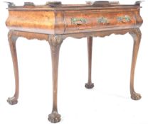 19TH CENTURY DUTCH WALNUT SILVER TABLE RAISED ON GOOD BALL AND CLAW FEET