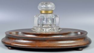 19TH CENTURY ENGLISH ANTIQUE LARGE INKWELL