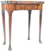 18TH CENTURY GEORGIAN MAHOGANY DOG EAR CARD TABLE