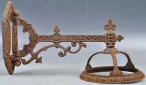 19TH CENTURY CAST IRON ARCHITECTURAL GOTHIC WALL SCONCE