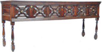 17TH CENTURY ENGLISH ANTIQUE OAK DRESSER BASE