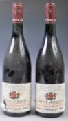 TWO BOTTLES OF PAUL JABOULET AINE SAINT JOSEPH FRENCH WINE