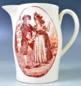 RARE 18TH CENTURY GEORGIAN CREAMWARE BACHELORS WISH JUG