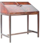 ANTIQUE STYLE STITCHED LEATHER DICKENS DESK