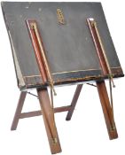 19TH CENTURY ANTIQUE CAMPAIGN FOLDING PORTFOLIO STAND