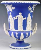 LARGE 19TH CENTURY VICTORIAN WEDGWOOD CAMPANA VASE