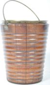 19TH CENTURY ENGLISH ANTIQUE MAHOGANY COAL BUCKET