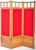 QUALITY ARTS & CRAFTS OAK THREE FOLS ROOM DIVIDER SCREEN