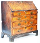 QUALITY 18TH CENTURY GEORGIAN WALNUT BUREAU WRITING DESK