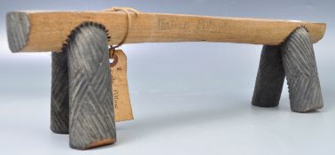 AFRICAN TRIBAL ANTIQUE ZULU PILLOW HEADREST