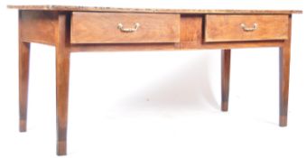 SUPERB 19TH CENTURY FRENCH ANTIQUE FRUITWOOD REFECTORY DINING TABLE