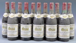 NEAR CASE OF COTES DU RHONE FRENCH RED WINE