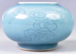 19TH CENTURY CHINESE QIANLONG MARK BRUSH POT