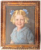 MAUD HALL NEALE (1870-1950) - OIL PAINTING OF A CHILD