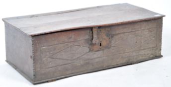 RARE 17TH CENTURY JACOBEAN OAK BIBLE BOX