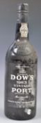 VINTAGE BOTTLE OF 1980'S DOWS PORT