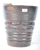 EARLY 19TH CENTURY GEORGIAN IRISH PEAT BUCKET