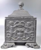 18TH CENTURY GEORGIAN LEAD SLAVE OWNERS TOBACCO JAR