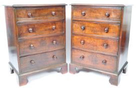 RARE PAIR OF 19TH CENTURY MAHOGANY CHESTS