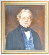 19TH CENTURY OIL ON CANVAS PAINTING OF MARTIN HUTSTEIN - LOCAL INTEREST