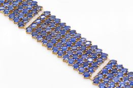 9ct Gold Kyanite & Diamond Bracelet