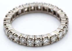 A French Platinum & Diamond Eternity Ring