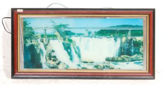 VINTAGE LIGHT UP GLASS CASED CHIP SHOP LIGHT BOX P