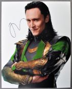 MARVEL AVENGERS - TOM HIDDLESTON - LOKI - SIGNED PHOTO