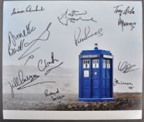 DOCTOR WHO - LARGE MULTI AUTOGRAPHED 12X14