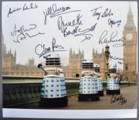 DOCTOR WHO - LARGE MULTI-SIGNED 12X14