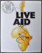 SIR BOB GELDOF - LIVE AID 1985 - AUTOGRAPHED PHOTOGRAPH