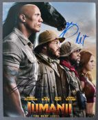 JUMANJI THE NEXT LEVEL (2019) - RARE CAST AUTOGRAPHED PHOTO