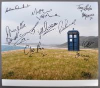 DOCTOR WHO - LARGE MULTI-SIGNED 12X14