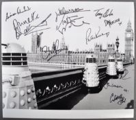 DOCTOR WHO - LARGE MULTI-SIGNED 12X14