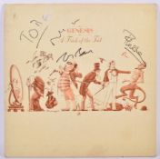 GENESIS - A TRICK OF THE TAIL - RARE SIGNED VINYL RECORD LP