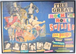 SEX PISTOLS - GREAT ROCK 'N' ROLL SWINDLE ' ORIGINAL QUAD POSTER