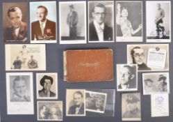 VINTAGE 1940S AUTOGRAPH ALBUM & PHOTOGRAPHS