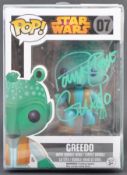 STAR WARS - PAUL BLAKE - GREEDO - SIGNED FUNKO POP VINYL FIGURE