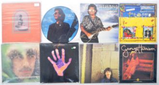 GEORGE HARRISON - GROUP OF EIGHT VINYL RECORD ALBUMS